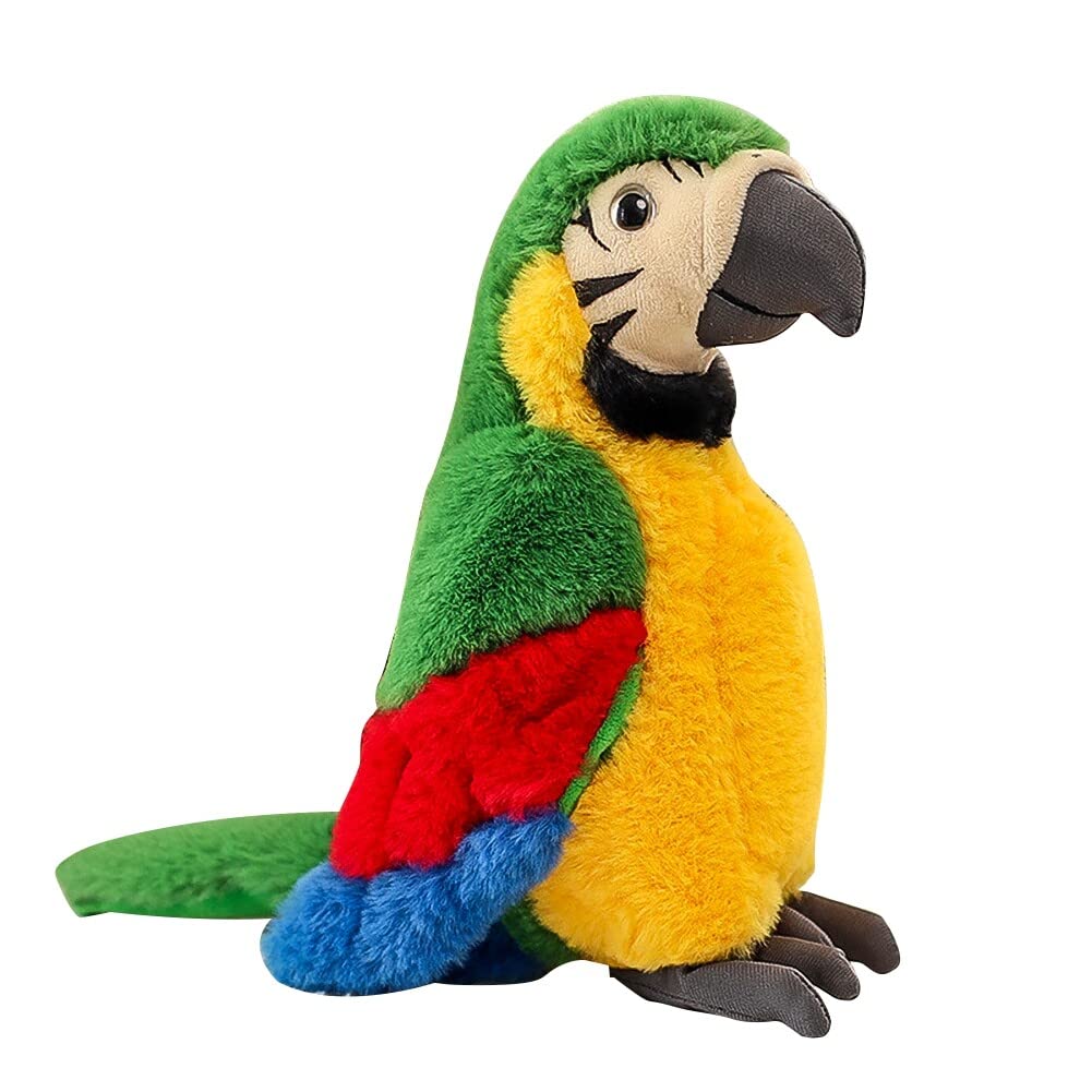 Uposao Plush Parrot Toy - Soft, Comfortable, Cute Stuffed Animal Doll - Gifts for Girls & Boys, 25cm