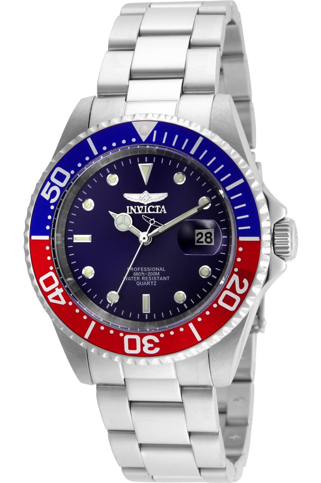 Invicta Pro Diver 24946 Men's Watch - Waterproof - Analogue - Quartz Movement - stainless steel with Blue dial - 40mm — image 1