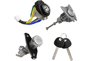 LIDSCURA Car Full Lock Cylinder Set Key Ignition Start Barrel Replacement for Hyundai Sonata 2009-2014 (NOT Hybrid Model) and 2011-2015 Sonata Hybrid Model Replace 81970-3SA00 81250-3SA00