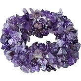 Gemstone Beaded Stretch Bracelet Fit Various Wrist Sizes, 5 Layers Birthstone Chakra Bracelet for Women Teen Girls