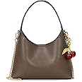 Hobo Bags for Women Leather Shoulder Bag Tote Handbag Cherry Purse Small Hobo Crossbody Bag Vintage Shoulder Handbag