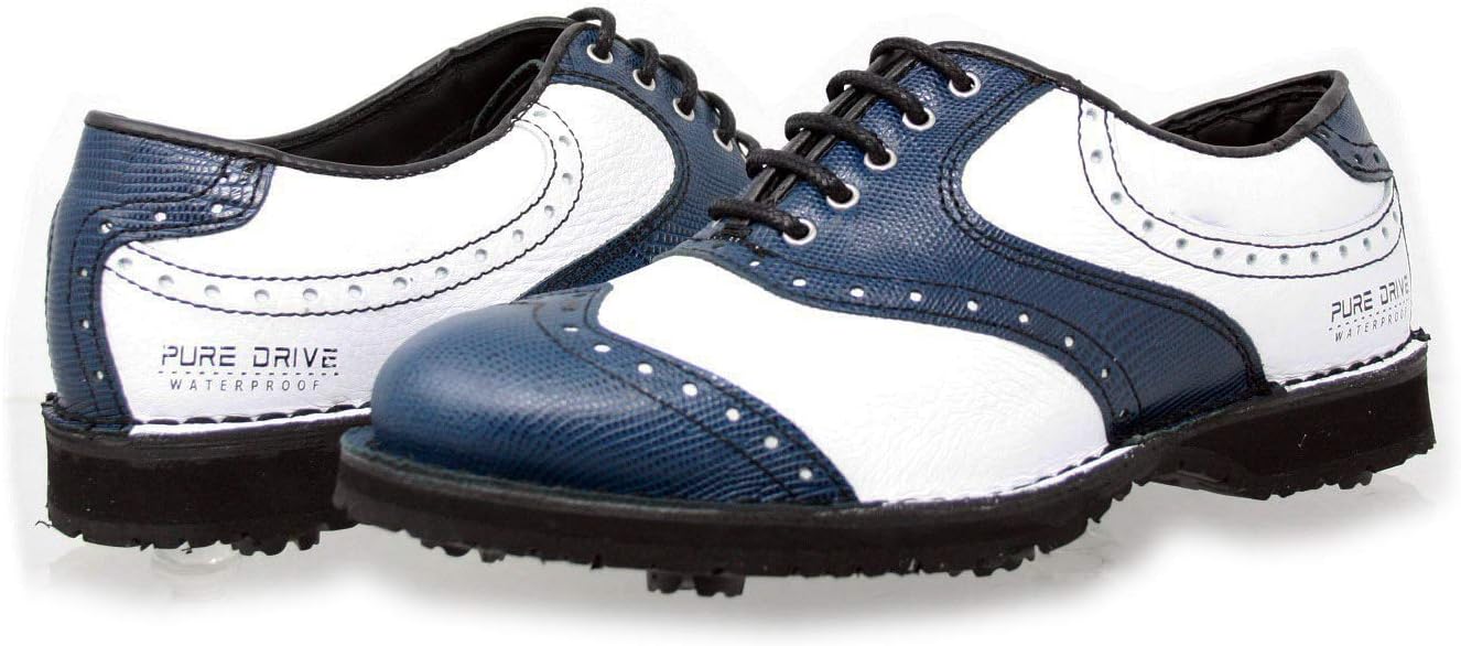 Prime Club Men's Golf Shoes | Premium Leather | Extralight and Flexibility | Pure Drive Tec.