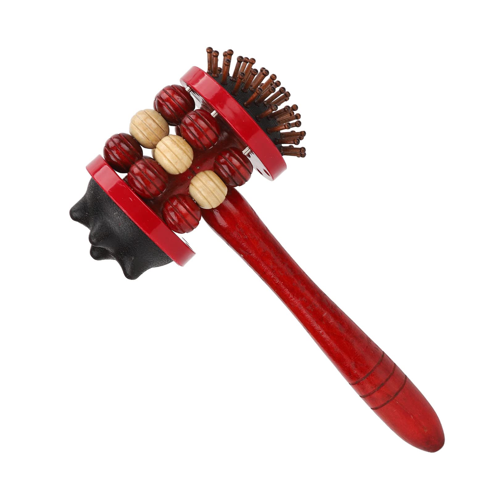 Manual Massage Hammer,Stress Relief Acupressure Points Sleep Aid Massage Tools,Back Scratcher Stick,Manual Flexible Meridians Massage Hammer,Roller Massage Hammer,Dual Pressure for Mother's Day Gift