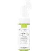 SpaScriptions Tea Tree & Salicylic Acid Foaming Facial Cleanser, pH Balanced, Non Comedogenic, Paraben Free, For All Skin Types, 5 fl oz / 150 mL