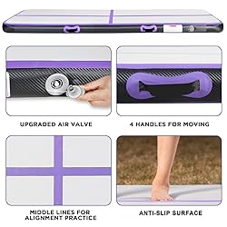 KIKILIVE Inflatable Gymnastics Tumbling Mat 20ft