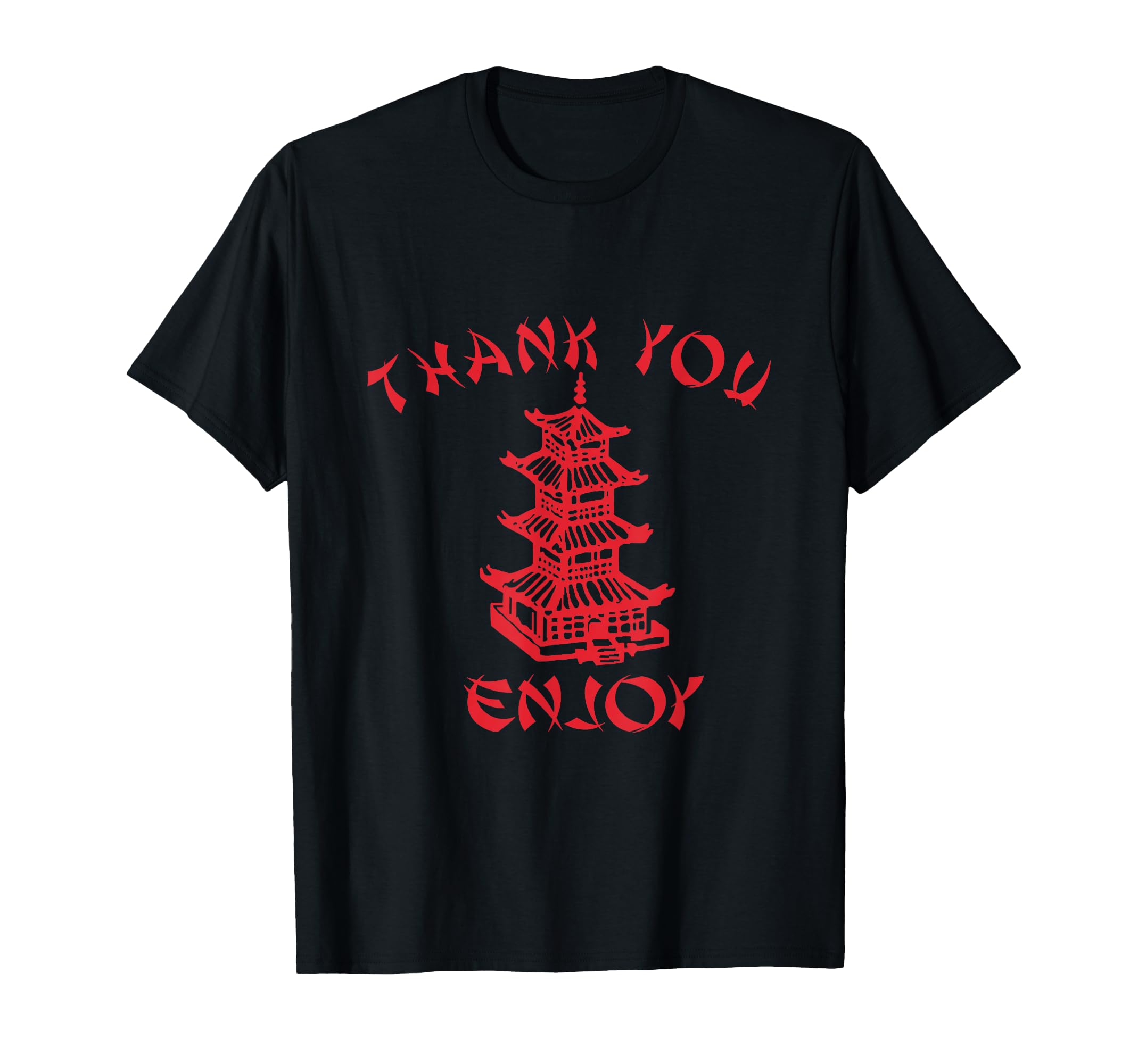 Photo 1 of Chinese Takeaway Food Thank You Enjoy Funny Asian T-Shirt Small