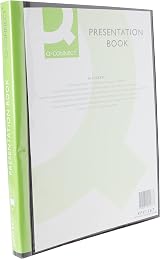Q-Connect A4 40-Pocket Presentation Display Book Black view 3