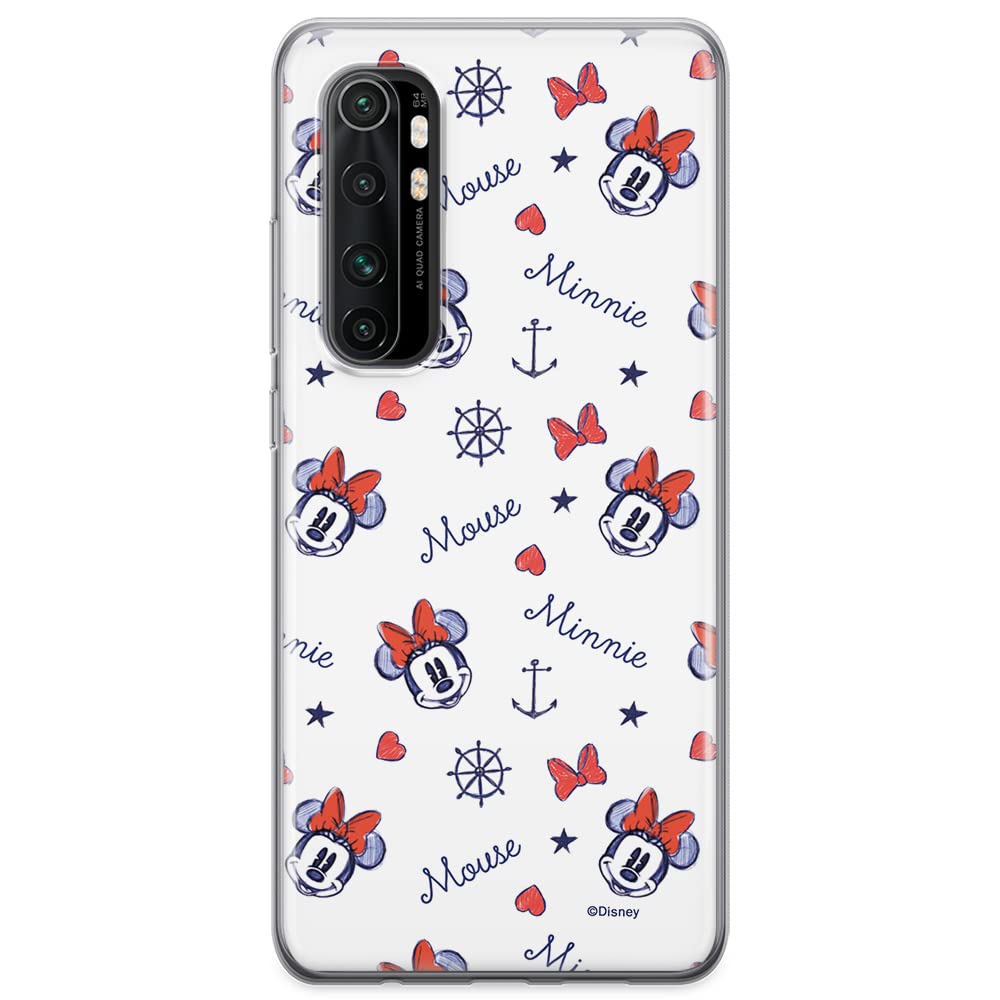 ERT GROUP mobile phone case for Xiaomi MI NOTE 10 Lite original and officially Licensed Disney pattern Minnie 007 optimally adapted to the shape of the mobile phone, case made of TPU