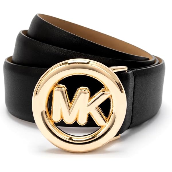 MICHAEL Michael Kors Women Reversible Belt L Cream Gold Buckle NEW Michael Kors 558385 Cream MK Logo/Light Pink With Gold  main image 4