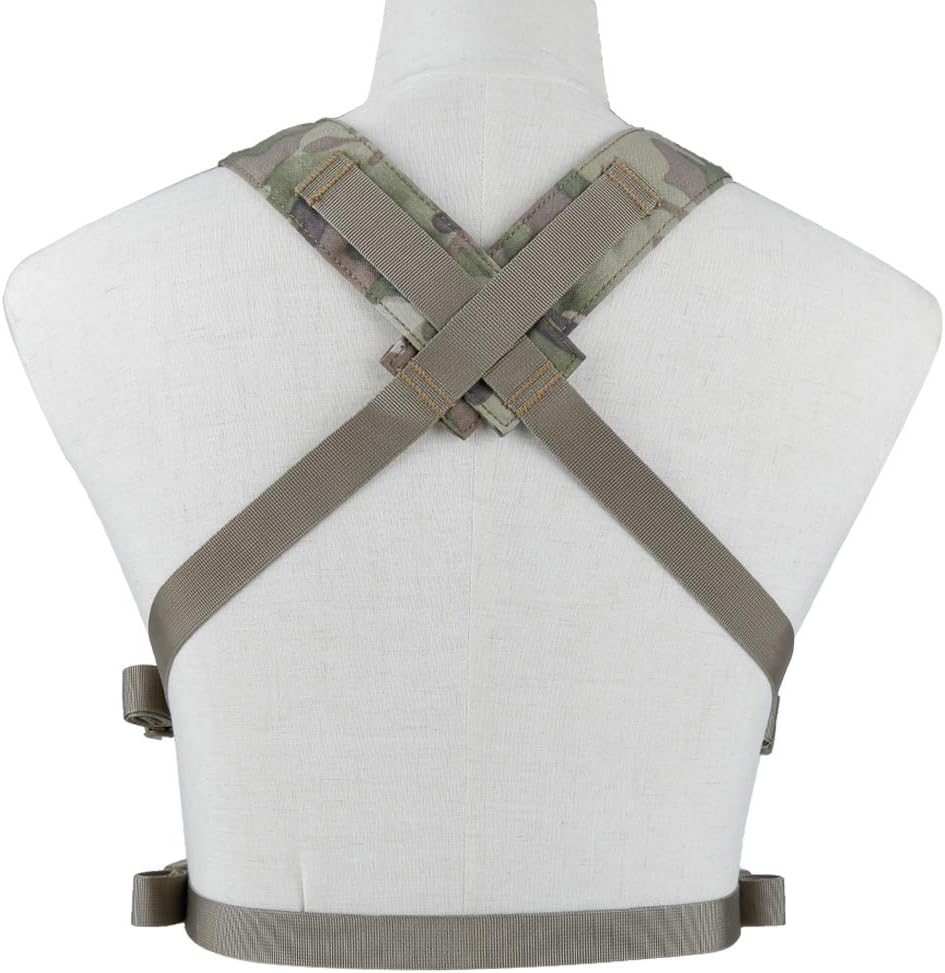 Tactical Vest Airsoft Ammo Chest Rig 5.56 9mm Magazine Carrier with Molle Flatpack Backpack