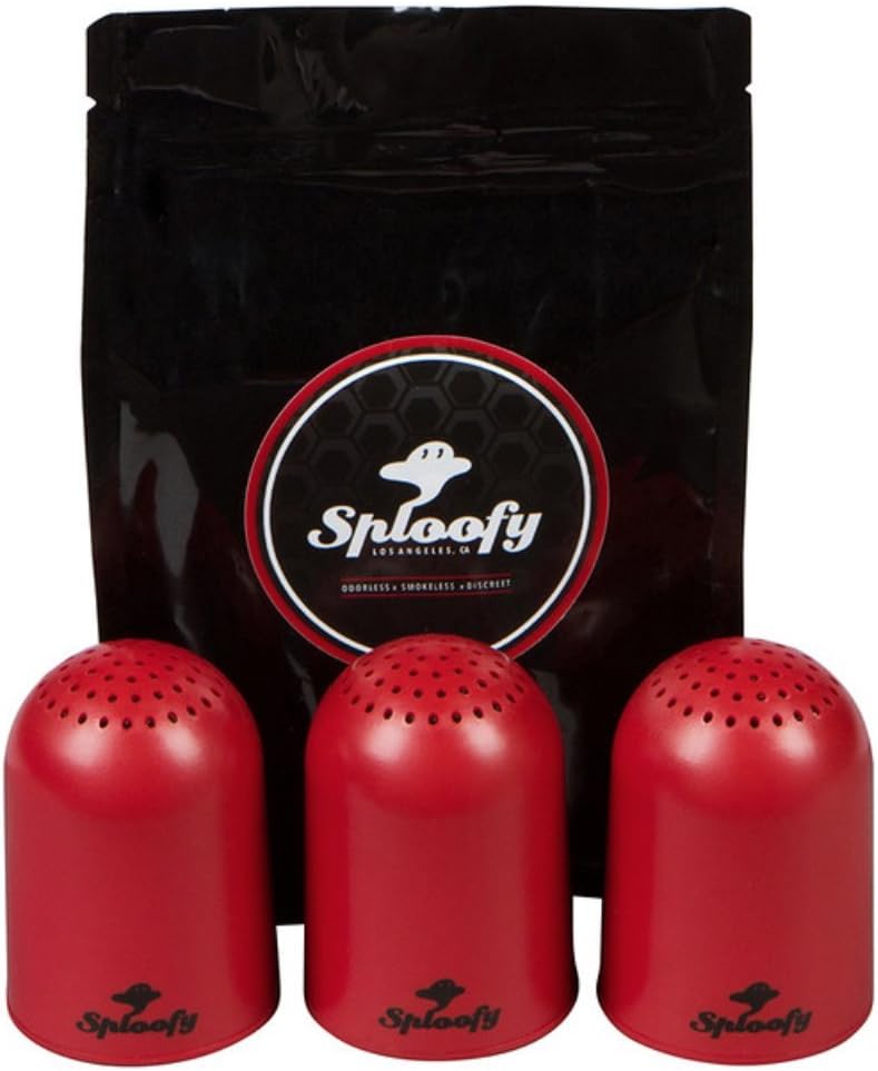Sploofy Smoke Air Filter Replacement Cartridges - RED Three Pack