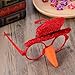 Tinksky Christmas Fancy Dress Party Funny Glasses Frame Snowman Hat and Nose Sunglasses Novelty Christmas Costume Ornaments Decoration Gifts Glasses Without Lenses Christmas Birthday Gift for friends