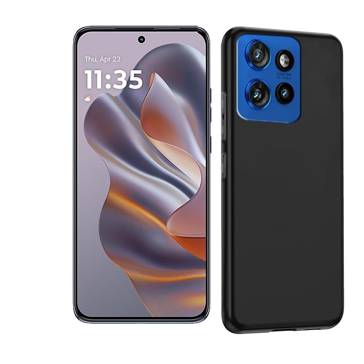 HuiYouMY Case Compatible with Motorola Edge 50 Neo Cover for Motorola Edge 50 Neo, Slim Fit Soft TPU Shockproof Anti-Scratch Phone Case Cover Black