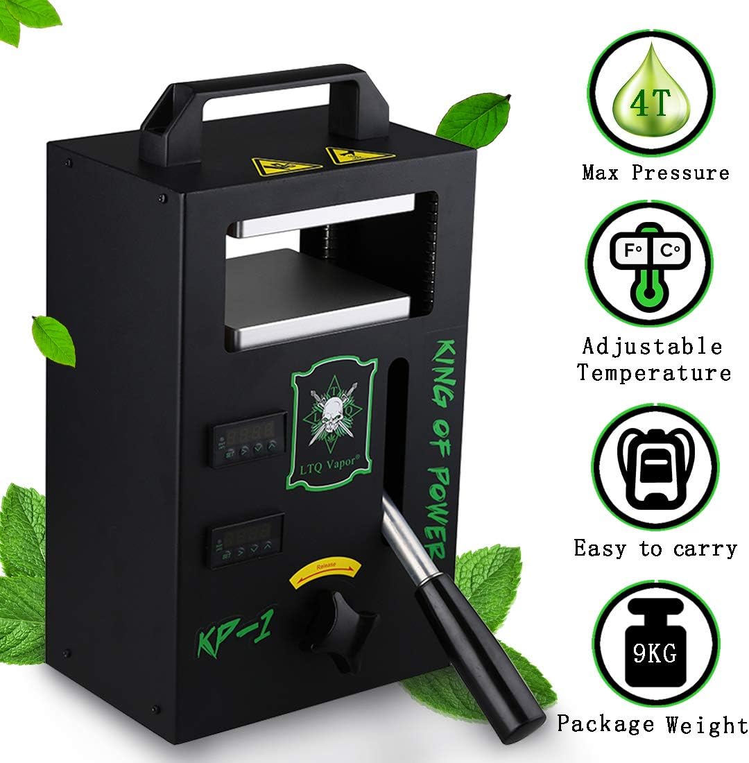 Portable Heat Press Machine with Dual Aluminu Plates -Precision Temperature Gauge-Suitable for Personal Home or Travel (KP-1)