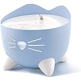 Catit PIXI Cat Water Fountain, Blue, Modern Cat Fountain, Silent Pump for Indoor Cats, Different Flow Settings, Fontaine Pour