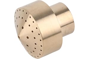GLOGLOW 1/4''1/2''3/4''1''3/2''2''Brass Column Garden Pond Water Fountain Nozzle Sprinkle Spray Head(1/2")