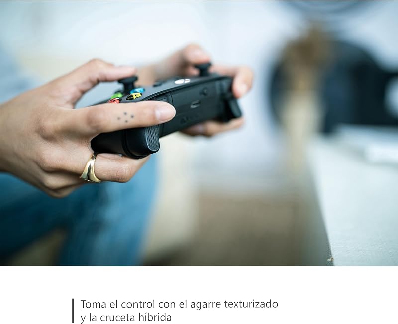 Comando Sem Fios Xbox Carbon Black para Xbox Series X|S, Xbox One, Windows 10/11, iOS e Android