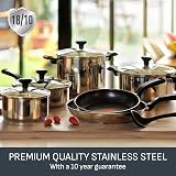 Tefal Comfort Max 5-Piece Stainless Steel Cookware Set Induction Compatible view 2