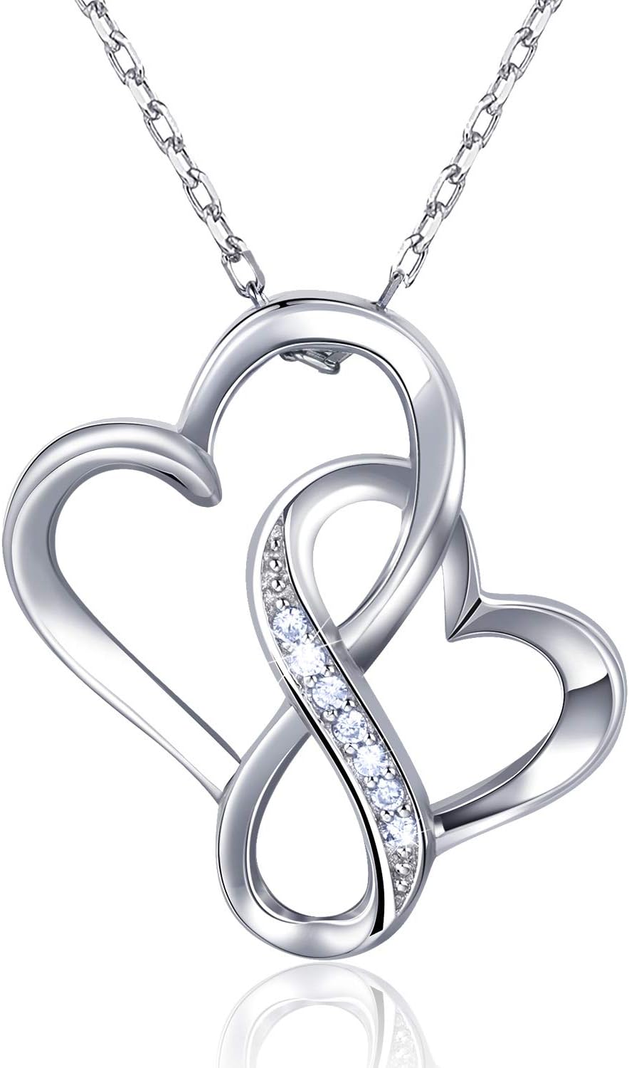 Cross Necklace for Women Billie Bijoux 925 Sterling Silver 18"+2"