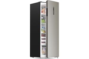 Upstreman 10.8 Cu.Ft. Upright Freezer, Convertible Freezer Refrigerator with Smart Electronic Control, Frost Free, Energy Star, Quiet Operation, Stand Up Freezer for Homes, Office, Garage-UP11