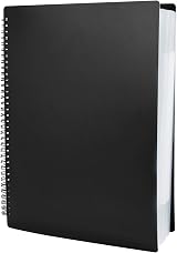 Irich Music File Folder A4 60 Sheet Choir Folder 32x24cm Black