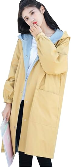 Amazon ジュンィ レディース ロング丈ジャケット リバーシブル ブルゾンジャンパー スプリングジャケット フード付き 春秋 コート ジャケット 通販