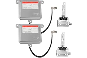 BULIAZY 2 Packs 13587843 HID Headlight Ballast w/Igniter & D3S Bulb for Chevy Blazer Impala Malibu Tahoe for Cadillac Escalade Yukon 2014-2020 Xenon Headlight Ballast Module Control Unit 13503432,13587720