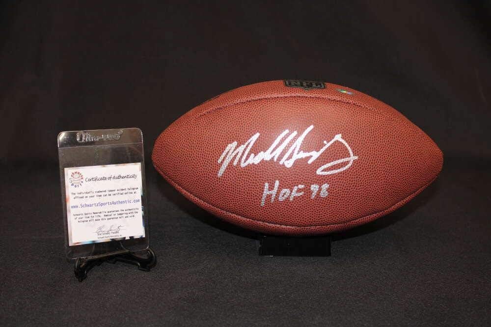 mike singletary signed football