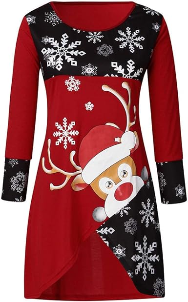 plus size ladies christmas tunics