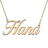 HUAN XUN Customized Custom Simple Any Name Necklace