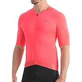BERGRISAR Men's Cycling Jersey Short Sleeve Ultra-Soft Road Bike Shirt Biking Bicycle Jersey