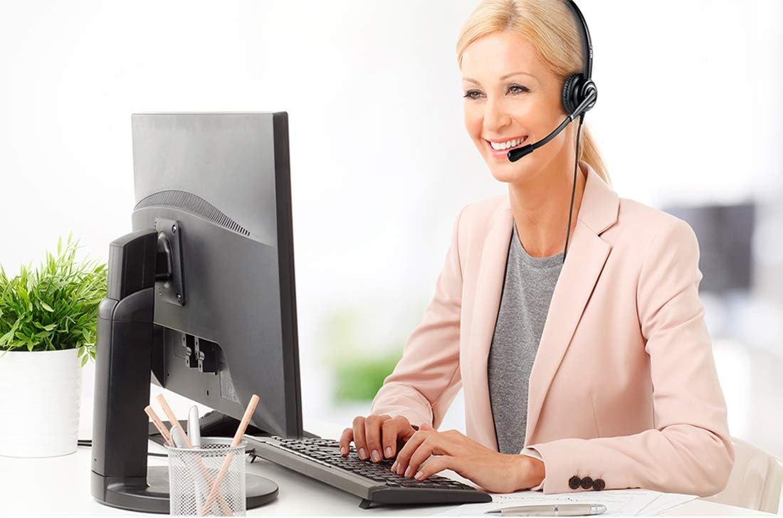 Cisco Headset with Microphone Noise Cancelling Corded RJ9 Telephone Headset for Cisco Landline Phone CP-7821 CP-7841 7931G 7940 7941G 7942G 7945G 7961G 7962G 7965G 7975 8841 8861 8865 8961 9951 9971 - Image 4