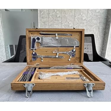 Post Mortem Instrument Set / Autopsy / Dissection Kit Anatomy 19Pcs Wooden Box . | UK Post Mortem Instrument Set / Autopsy / Dissection Kit Anatomy 19Pcs Wooden Box . | UK
