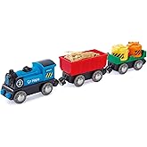 Hape E3721 Kids Wooden Railway On The Go Engine Set Toy