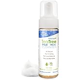 EYEECO Gentle Tea Tree Oil Foaming Facial Cleanser – 1.6oz – Non-Irritating Eyelid Cleanser & Face Wash with Tea Tree, Chamomile & Shea Butter
