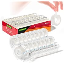 Amazon.com : Tafomega Clear Tape, Transparent, Gift Wrapping Tape ...