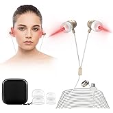 Red Light Therapy for Ears 650NM Red Light Ear Therapy Device with Two Pairs of Ear Canal Silicone