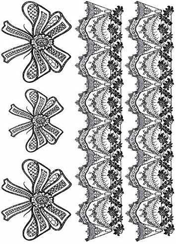 Yeeech Temporary Tattoos Stickers for Women Lace Butterfly Sexy Products Makeup for Body Waterproof