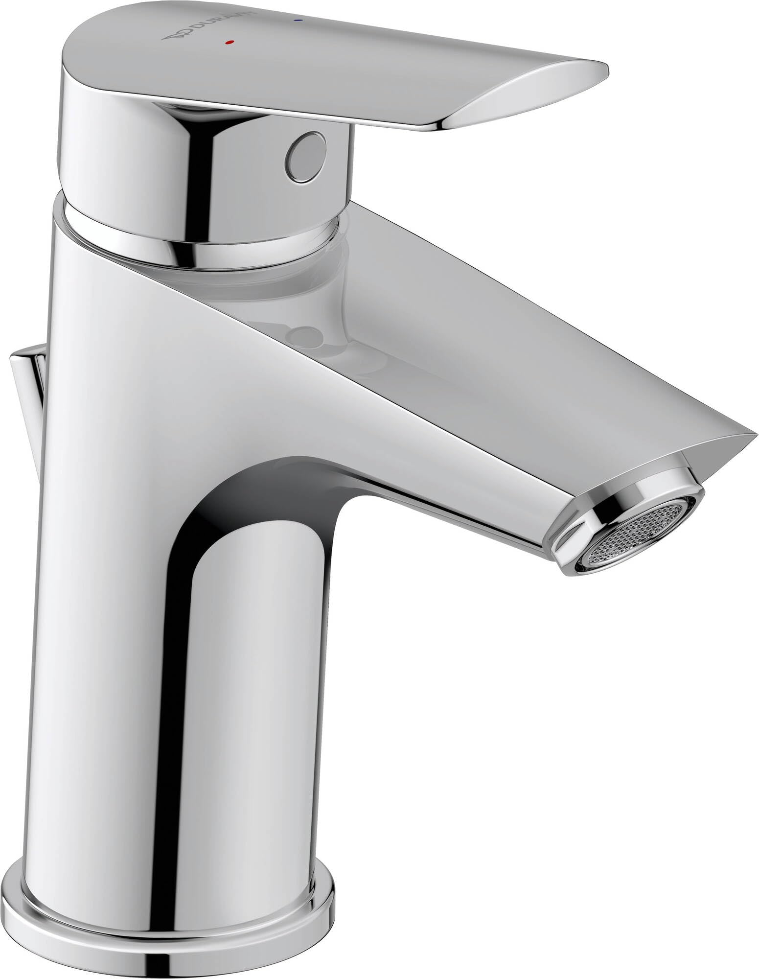 Duravit No.1 Basin taps, Size S (spout Height 91 mm), Basin Mixer tap with Draw bar Drain Set, Basin Mixer tap with Water-Saving MinusFlow Function, Chrome — image 1