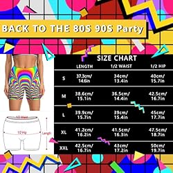 LARSD 80s Retro Biker Shorts Women 90s High Waisted