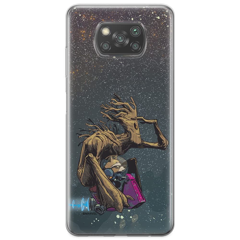 ERT GROUP mobile phone case for Xiaomi POCOPHONE X3 original and officially Licensed Marvel pattern Guardians of the Galaxy 004 optimally adapted to the shape of the mobile phone, case made of TPU