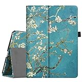 Fintie iPad Pro 9.7 Case, Premium Vegan Leather Folio [Slim Fit] Standing Protective Smart Cover with Auto Sleep / Wake Feature for Apple iPad Pro 9.7-inch 2016 Model Tablet, Blossom