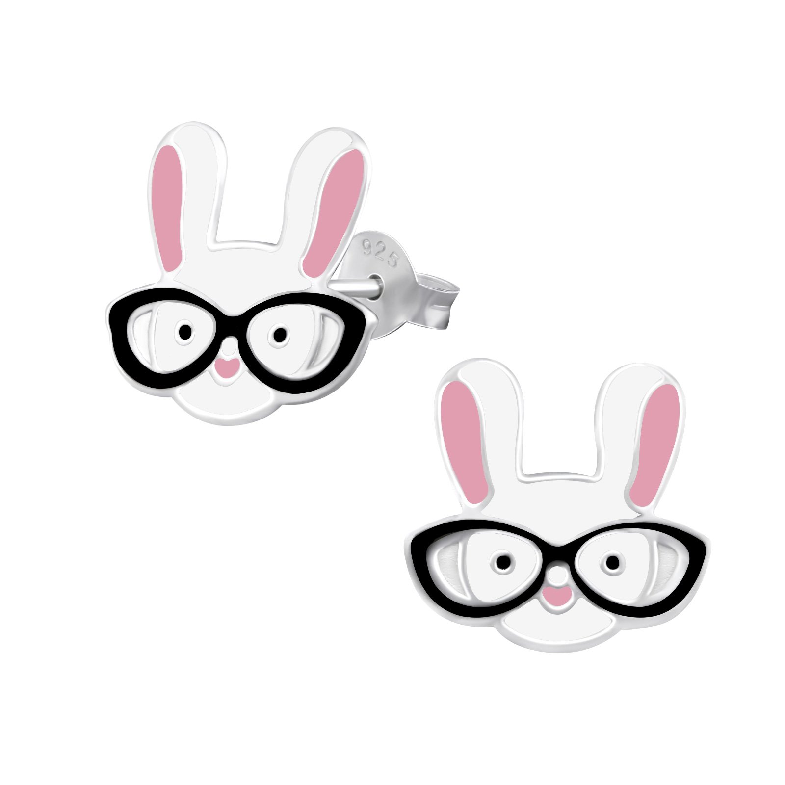 Bunny Rabbit Earrings 925 Sterling Silver