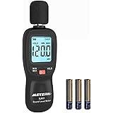 Decibel Meter, Meterk Digital Sound Level Meter, Range 30-130dB(A) Noise Volume Measuring Instrument Self-Calibrated Decibel 