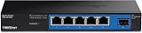 TRENDnet 4-PORT GIGABIT SWITCH WITH SFP NETWORK UNMANAGED METAL view 6