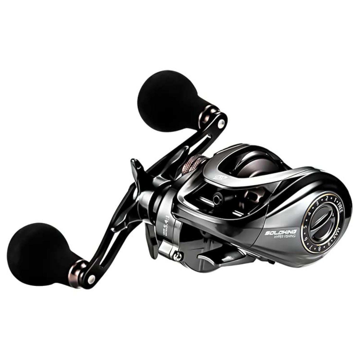 Photo 1 of DOVIELLO HIAW200 Baitcaster Reels Left Hand Low Profile Baitcaster Fishing Reel 11+1BB 7.2:1 Gear Ratio 21LB Drag Power Smooth Baitcasting Reels Deep Spool