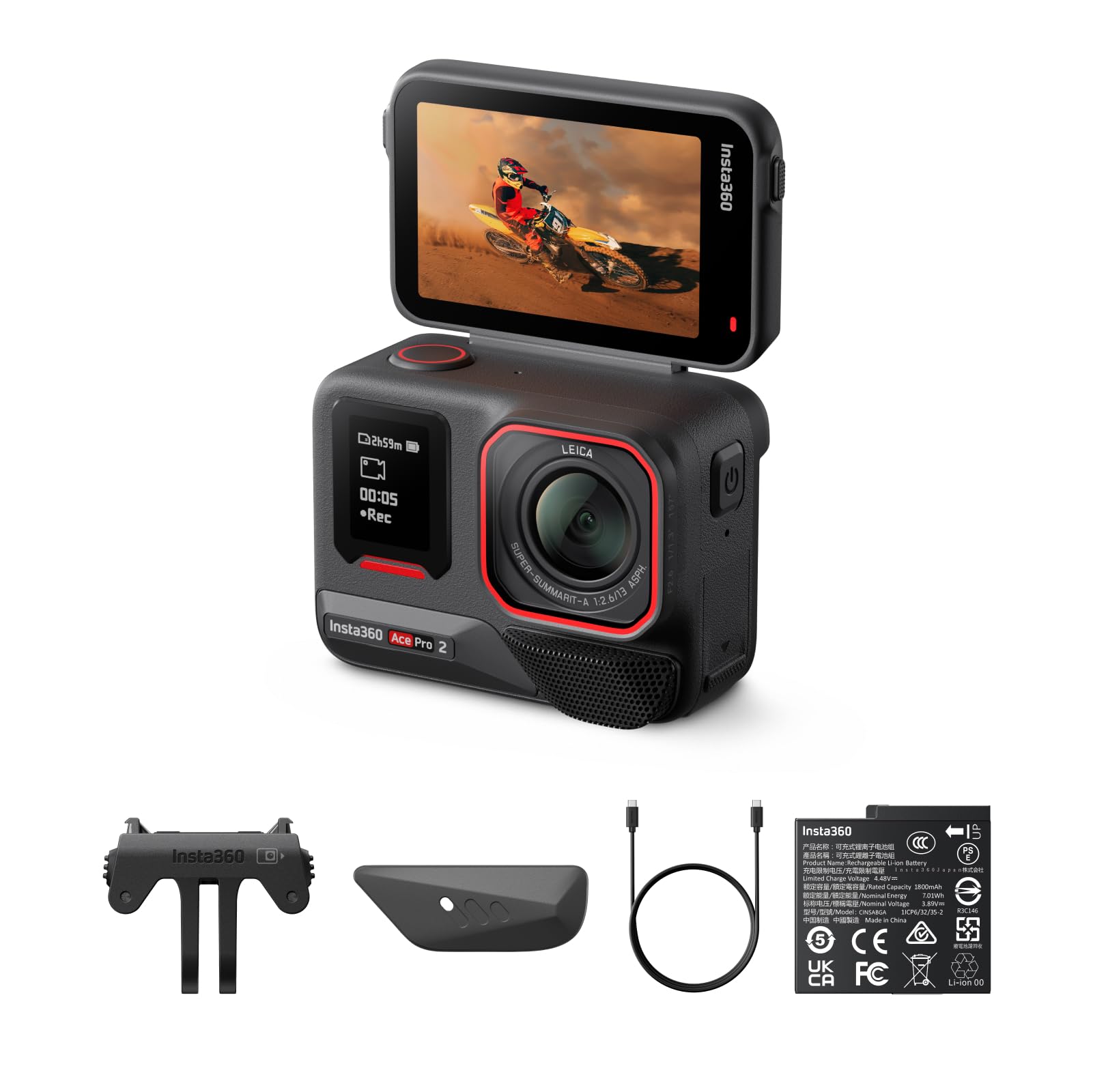 Insta360 Ace Pro 2 Standard Dual Battery Bundle -8K
