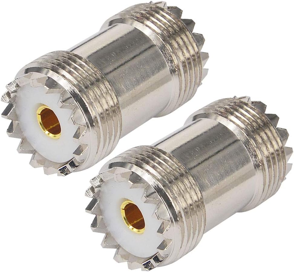 Boobrie 2x Connettore Coassiale UHF SO239 Femmina A Femmina – Adattatore Per PL259