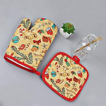 Amosfun Dos Guantes de microondas,Fundas de cartón antitérmico ...