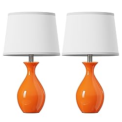 PARTPHONER Table Lamp Set of 2, Modern Ceramic